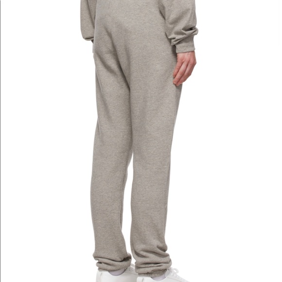 ✅ NWT UNISEX Fear of God Essentials Grey Dark Heather Oat joggers pants - Picture 5 of 6